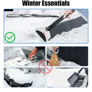 Portable Car Snow Remover Shovel with Stainless Steel Edge 14 S7d7e613c8fd74b2189e755521c58916du