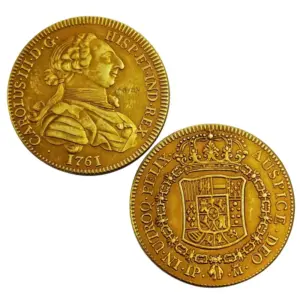 1761 Spain 4 Escudos Coin Replica