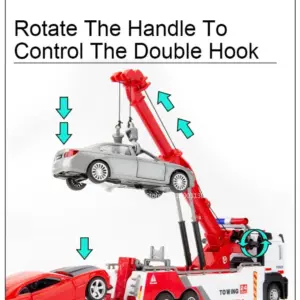 Alloy Rescue Tow Truck Model 21.5cm 11 S7d96505e6a164e52a159b3aeafd1f742l