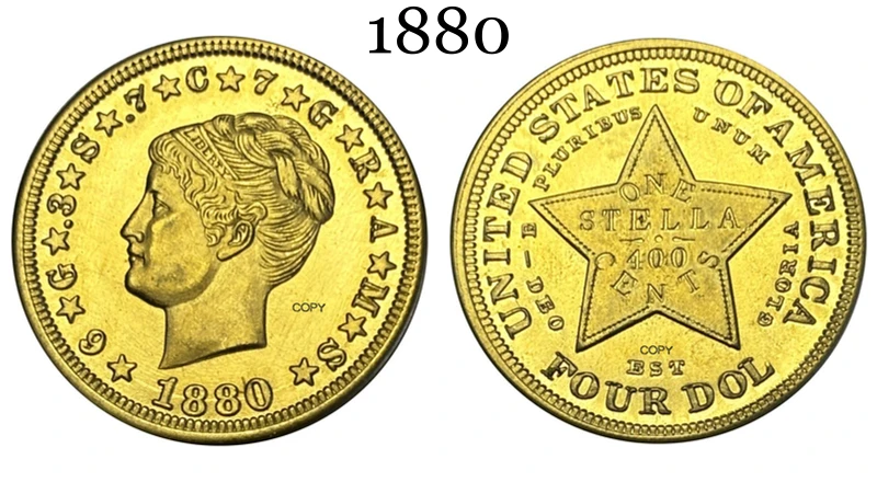 Vintage 1880 US Replica Coin Collectible 5 Vintage 1880 US Replica Coin Collectible - Image 5