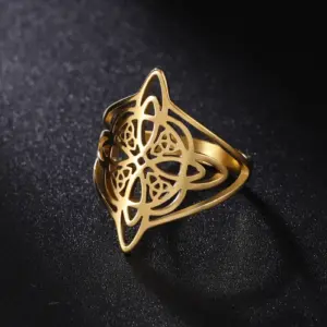 Stainless Steel Celtic Knot Ring for Men & Women 9 S7dd09605285a4da39e47f42ccd0299eax