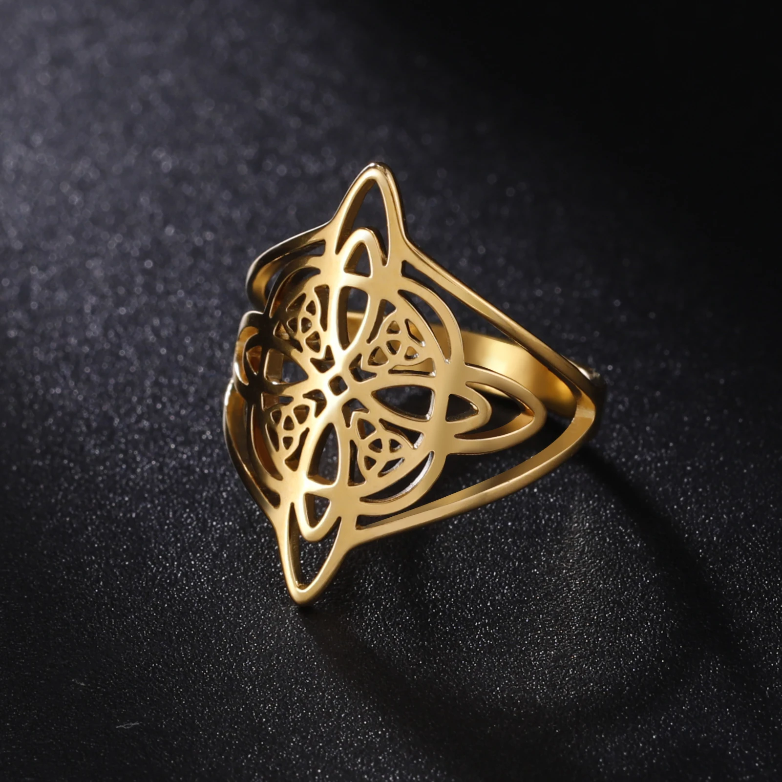 Stainless Steel Celtic Knot Ring for Men & Women 2 Stainless Steel Celtic Knot Ring for Men & Women - Image 2