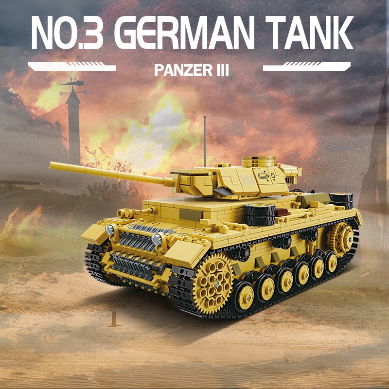 WWII German Panzer III Tank Model Kit 2 WWII German Panzer III Tank Model Kit - Image 2