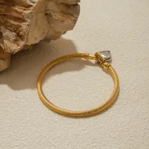 Stainless Steel Heart Bracelet for Women 12 S7df0b1c516784ad6bfd861fffff44a80Y