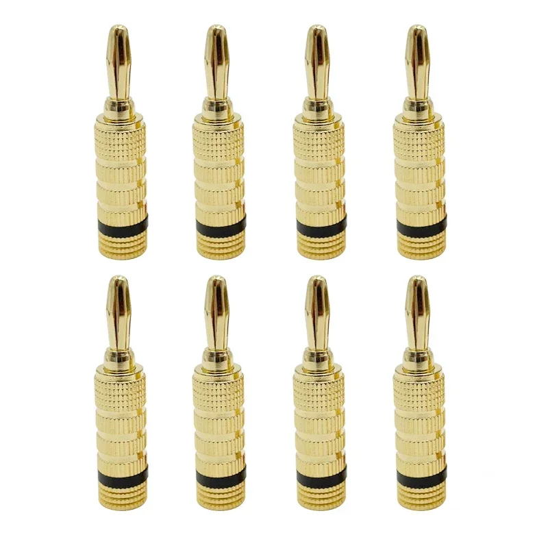 8-Piece 24K Gold-Plated Banana Plug Set for Audio 8 8-Piece 24K Gold-Plated Banana Plug Set for Audio - Image 8