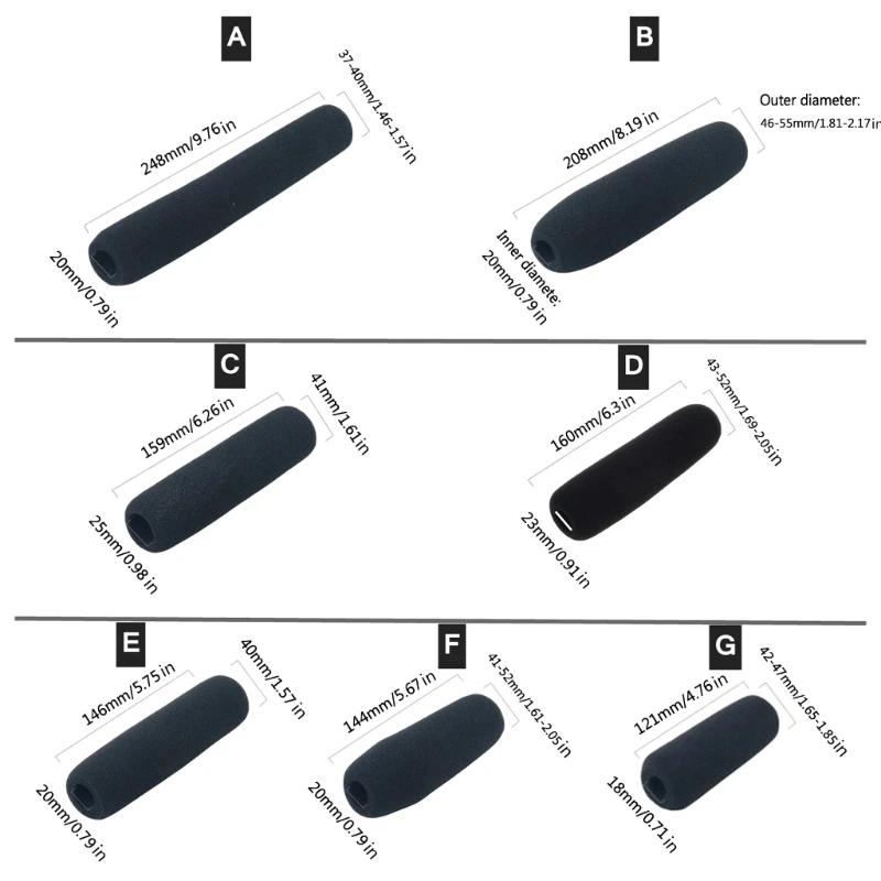 High-Quality Microphone Windscreen in Seven Sizes 1 High-Quality Microphone Windscreen in Seven Sizes