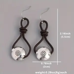 Delicate Silver Flower Drop Earrings for Women 8 S7e2b4f6f46b54ed8b545253286f2bbabh