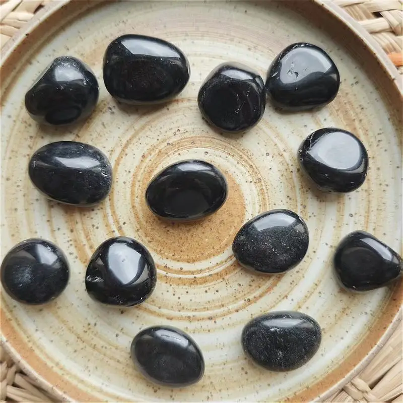 Polished Obsidian Quartz Crystal Stones Set 3 Polished Obsidian Quartz Crystal Stones Set - Image 3