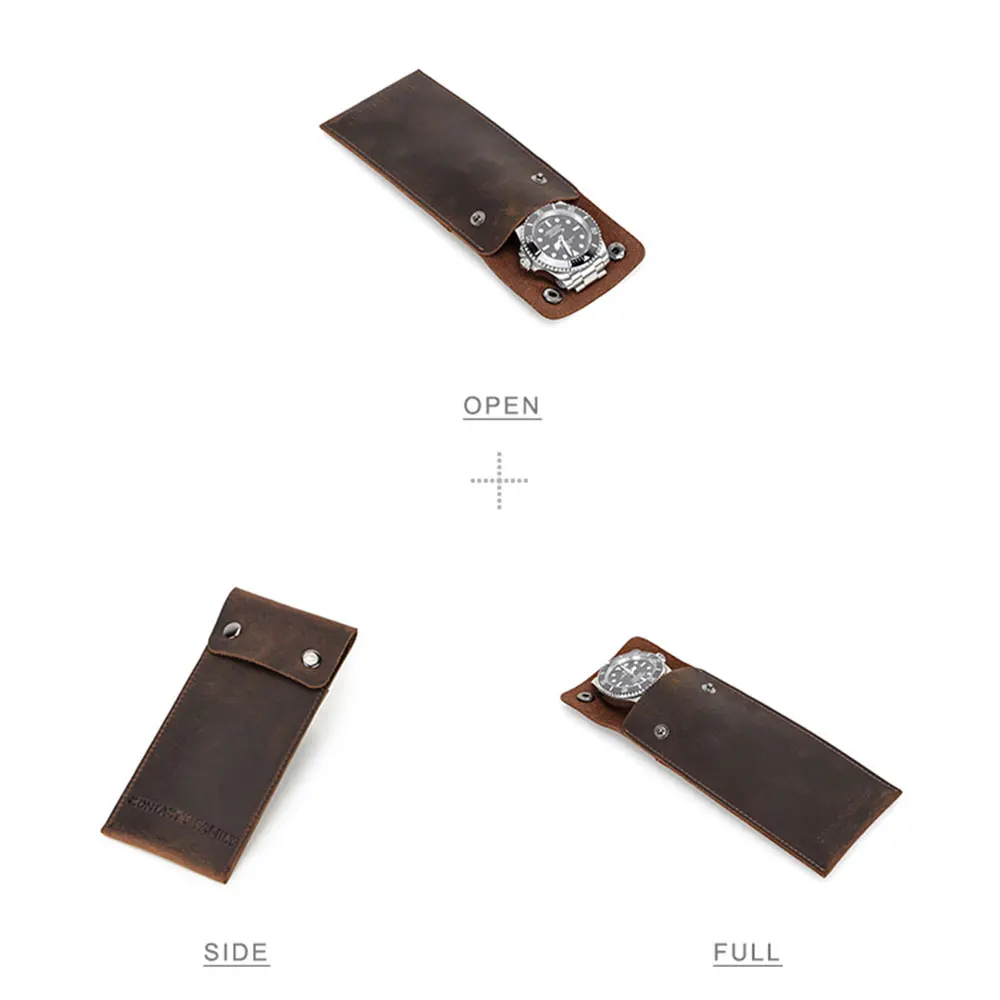 Vintage Leather Watch Organizer for Men and Women 4 Vintage Leather Watch Organizer for Men and Women - Image 4