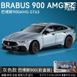 Black 1:24 Scale AMG GT63 Metal Model Car 16 S7e5cdbbef43a431ea92664a9def19109R