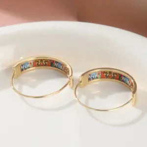Gold Geometric Hoop Earrings for Women 8 S7e692c08684b479fb171d91df98e1e7fF