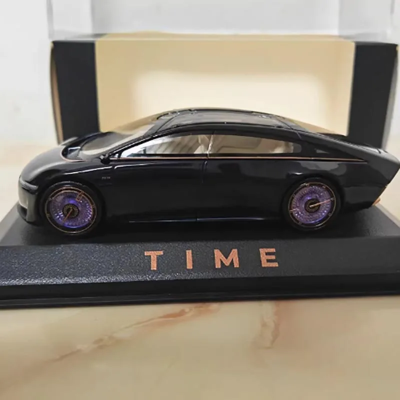 Black 1:43 Scale Diecast Model Car by Time 4 Black 1:43 Scale Diecast Model Car by Time - Image 4