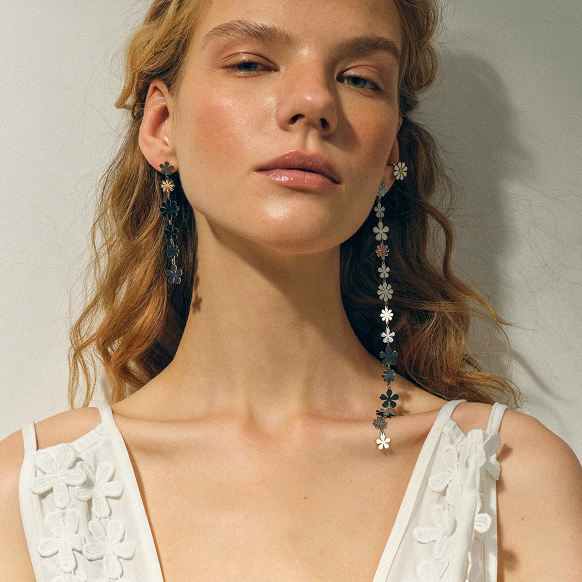 Stainless Steel Daisy Flower Earrings 4 Stainless Steel Daisy Flower Earrings - Image 4