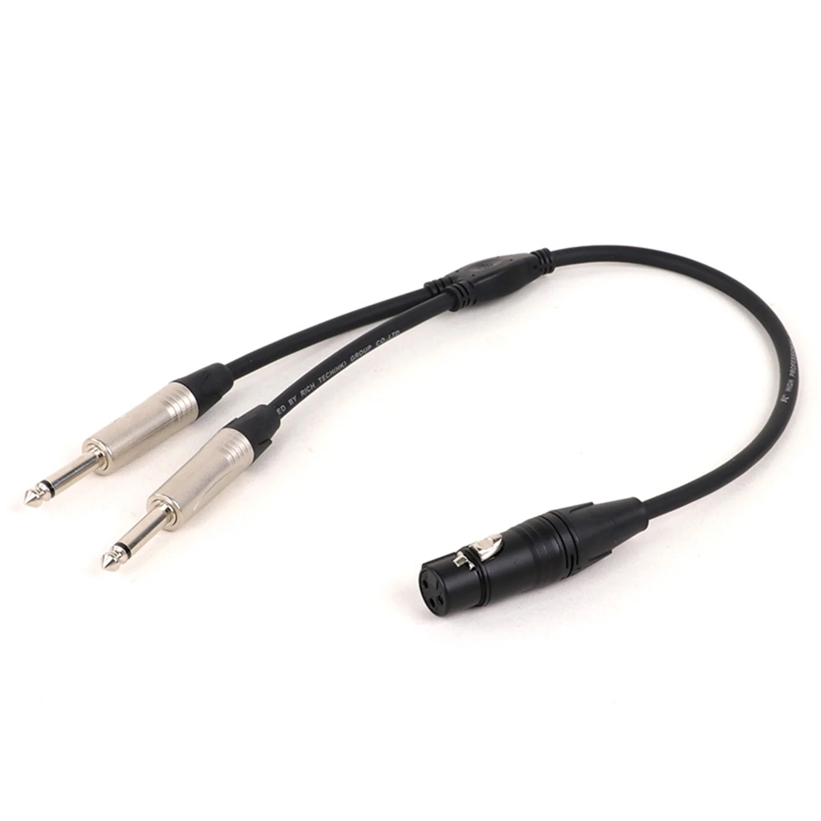 Multi-Colored XLR to Dual 6.35 Splitter Cable 4 Multi-Colored XLR to Dual 6.35 Splitter Cable - Image 4