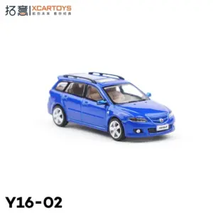Blue Mazda Station Wagon Diecast Model 1:64 Scale