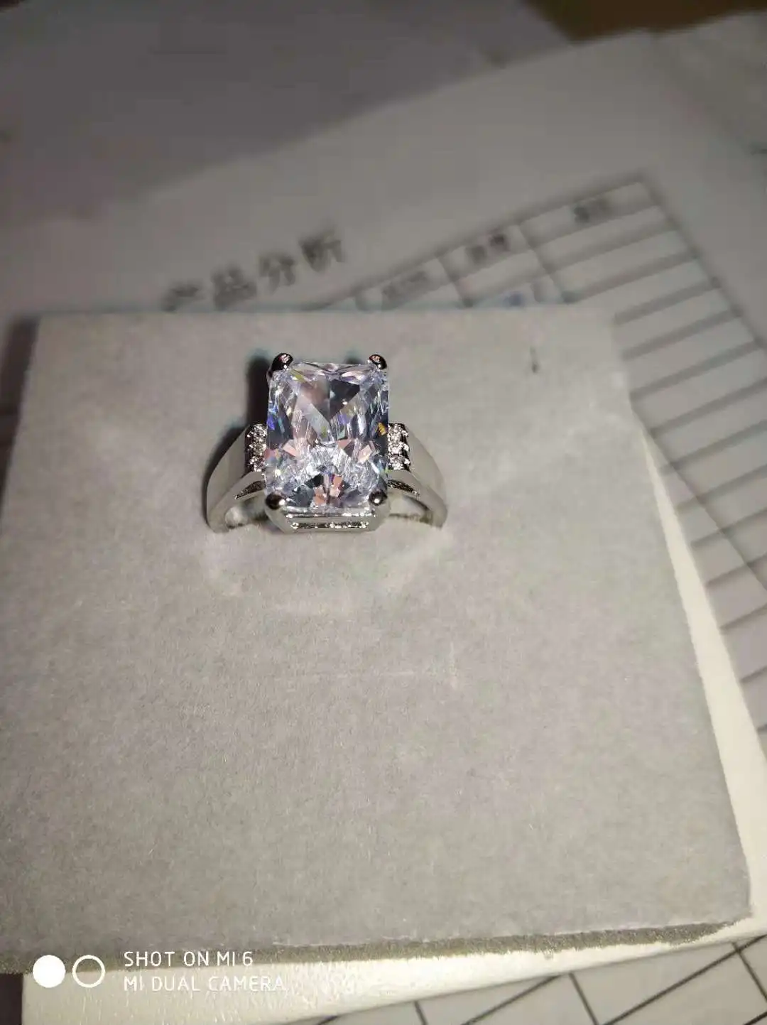 Multicolor Zircon Women's Silver Ring 8 Multicolor Zircon Women's Silver Ring - Image 8