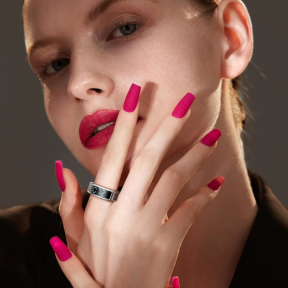 Stainless Steel Smart Ring with LED Display 5 Stainless Steel Smart Ring with LED Display - Image 5
