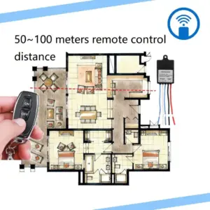 Wireless Remote Control Switch Relay 5-60V 20A 433MHz 12 S7ebd868812c648de9f66d49b3686a6e6i