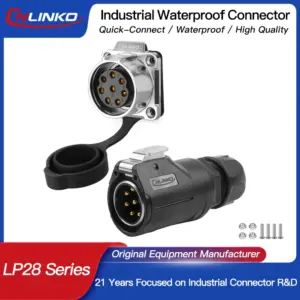Waterproof M28 Circular Electrical Connector 15A 300V