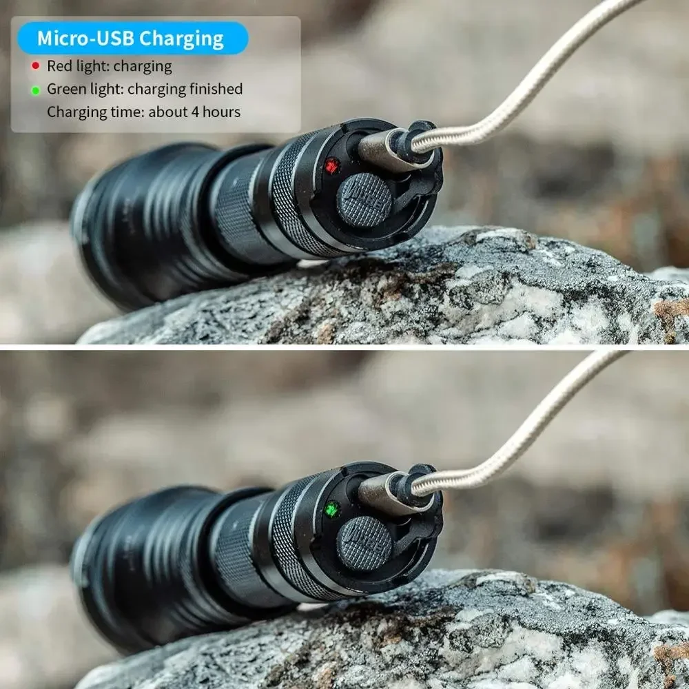 1200 Lumens Rechargeable Tactical Flashlight 4 1200 Lumens Rechargeable Tactical Flashlight - Image 4