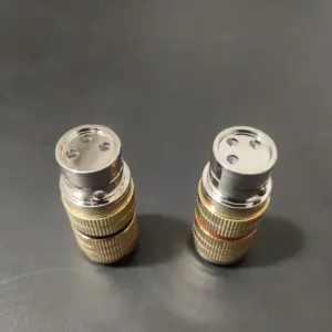 Rhodium Plated XLR Audio Connectors Set 14 S7f27cf0523494d30ab5ffa63e18b6d38a