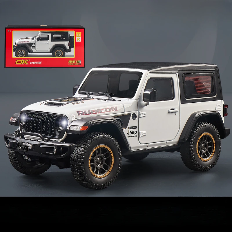 1:18 Scale Diecast Jeep Wrangler Rubicon Model 6 1:18 Scale Diecast Jeep Wrangler Rubicon Model - Image 6