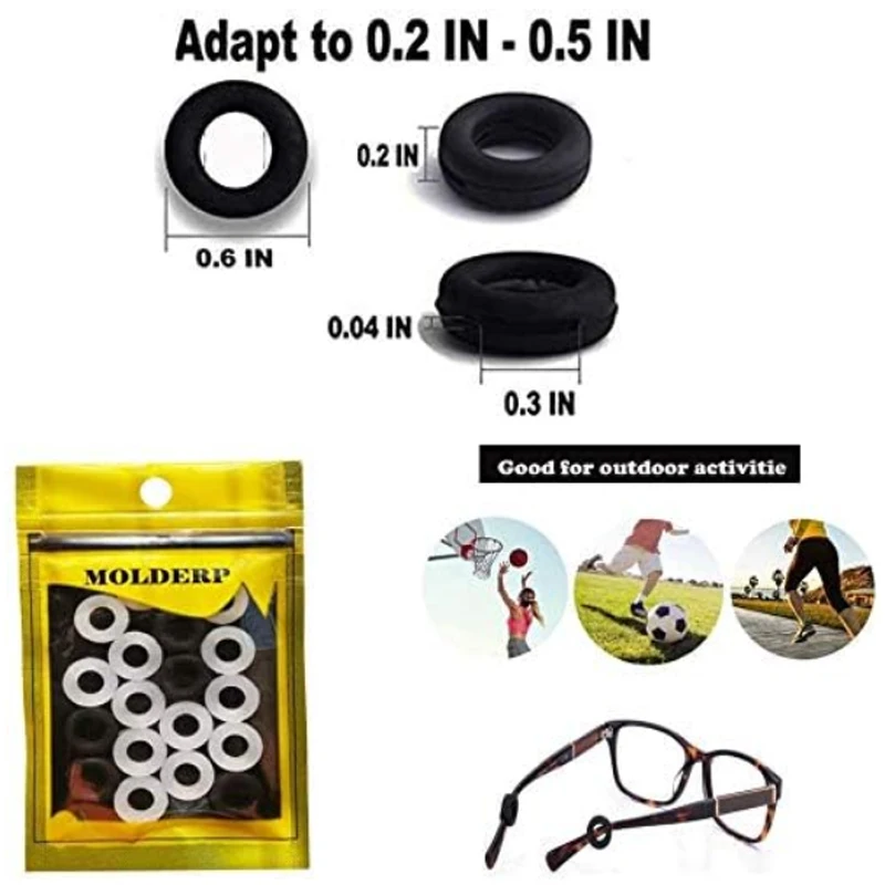 Silicone Ear Grips for Glasses, Set of 40 5 Silicone Ear Grips for Glasses, Set of 40 - Image 5