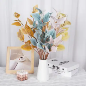 Artificial Eucalyptus Plant in Matte Vase