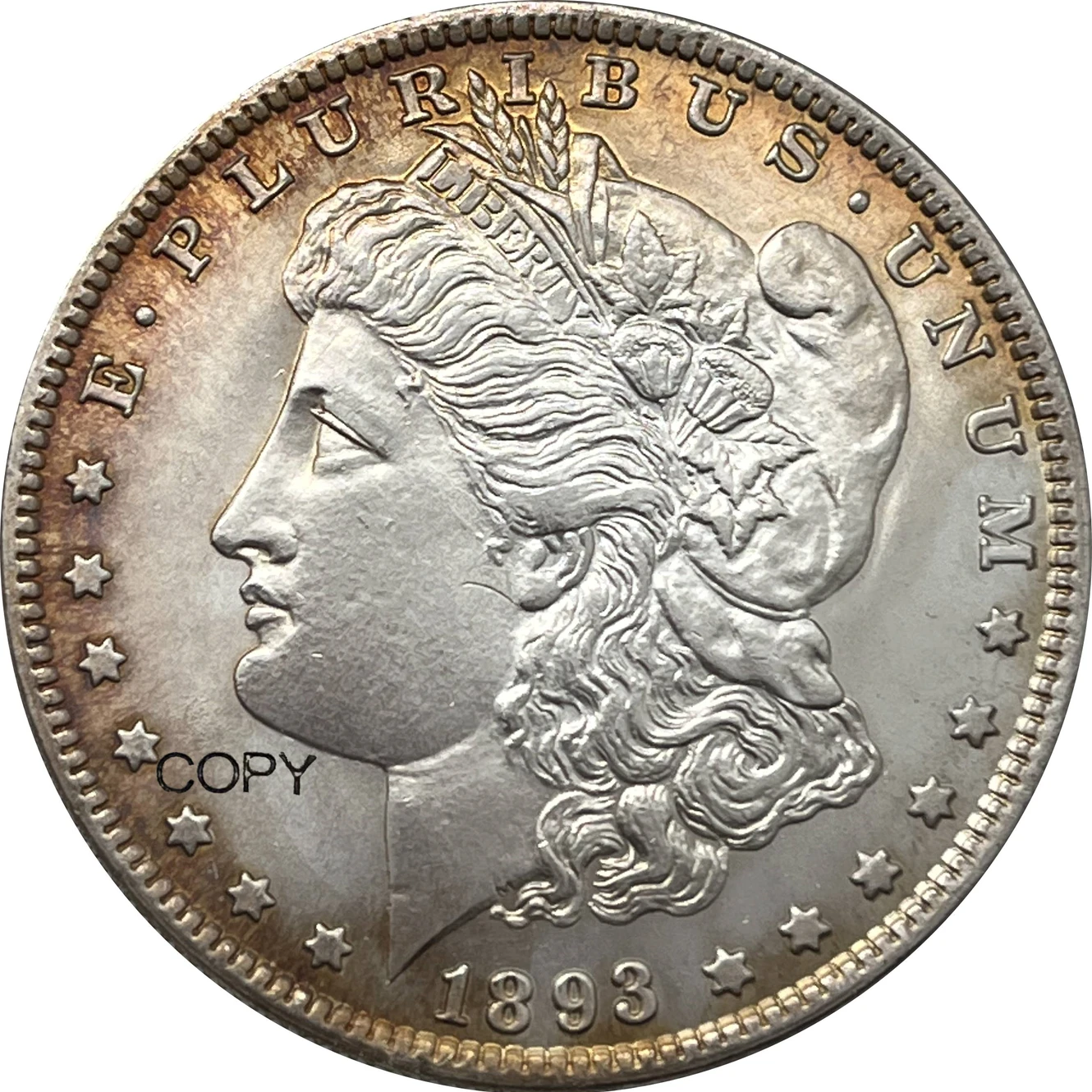 US 1893 S Morgan Silver Coin Replica 3 US 1893 S Morgan Silver Coin Replica - Image 3