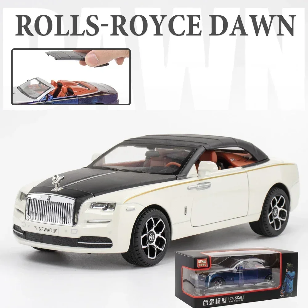 Purple Rolls-Royce Dawn 1:24 Diecast Model 7 Purple Rolls-Royce Dawn 1:24 Diecast Model - Image 7