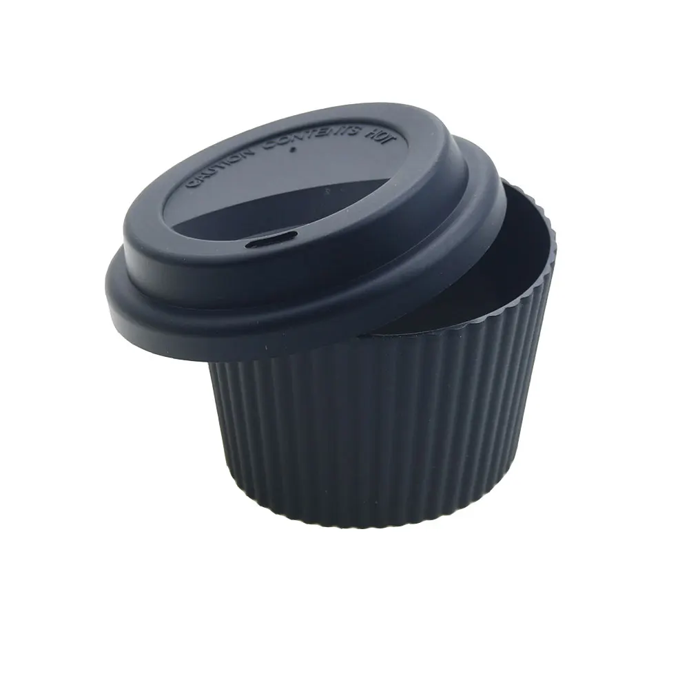 Silicone Cup Sleeve and Lid Set for 8.5-9 cm Cups 5 Silicone Cup Sleeve and Lid Set for 8.5-9 cm Cups - Image 5