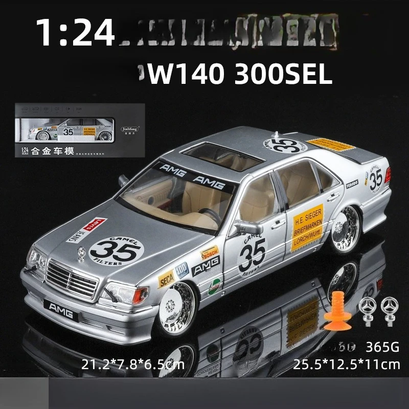 1:24 Scale Diecast Mercedes Benz S W140 320SEL 6 1:24 Scale Diecast Mercedes Benz S W140 320SEL - Image 6