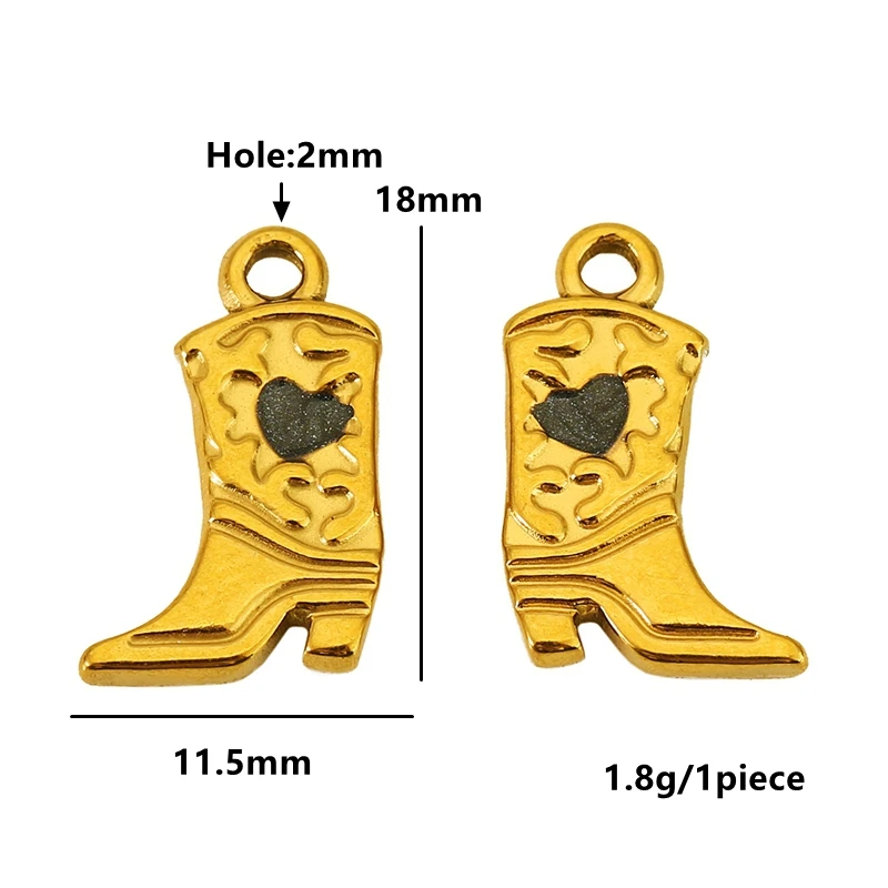 Stainless Steel High Heel Charm Set (5 pcs) 10 Stainless Steel High Heel Charm Set (5 pcs) - Image 10