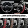 38cm Anti-Slip Steering Wheel Cover in Rubber