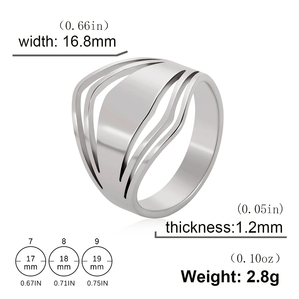 Geometric Rhombus Stainless Steel Ring for Women 10 Geometric Rhombus Stainless Steel Ring for Women - Image 10