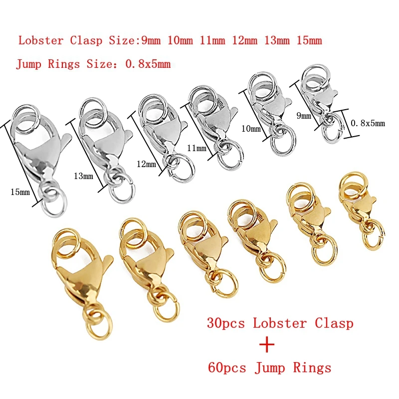 Stainless Steel Lobster Clasp Jewelry Set 4 Stainless Steel Lobster Clasp Jewelry Set - Image 4