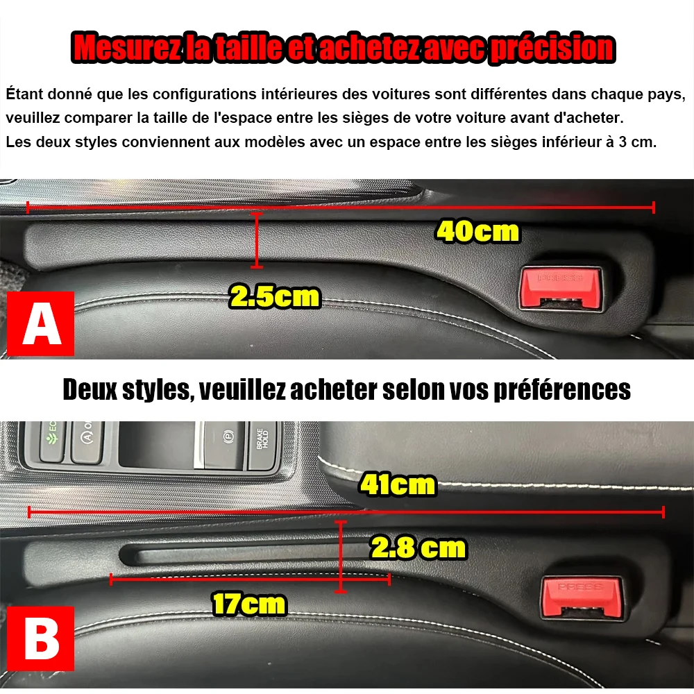 Car Seat Gap Leak-proof Filler Set for 2003-2024 Vehicles 2 Car Seat Gap Leak-proof Filler Set for 2003-2024 Vehicles - Image 2