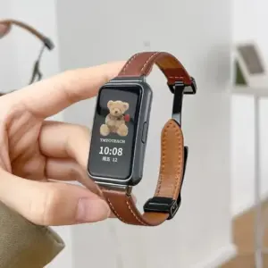 Magnetic Leather Strap for Huawei Band 8/9/10 17 S803c887dc2204402bebc0d42ac452c20F