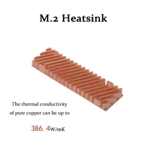 High-Performance Copper M.2 SSD Heatsink 7x2mm
