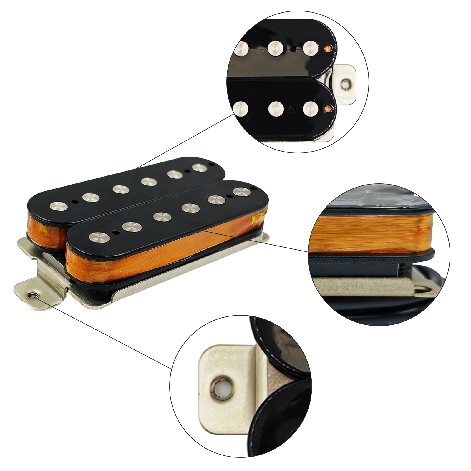 Modern Humbucker Pickup Set for Electric Guitars 3 Modern Humbucker Pickup Set for Electric Guitars - Image 3