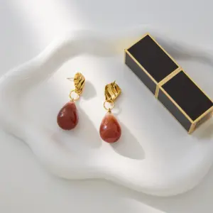 Elegant Stainless Steel Water Drop Earrings 11 S80a3f239429a44ef93f7f1435d973f69w