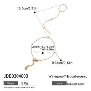 Stainless Steel Gold Bracelet JDB0304003 17 S80c3948d62a8423495bc341f716af6e5h 2