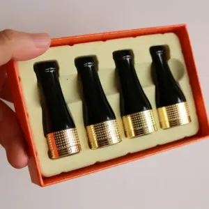 Black Cigar Holder Pipe Set with Gold Accents 7 S80c5175a8d104339a6c4d7dc4beaf763d