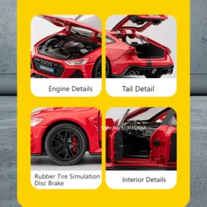 1/32 Scale RS7 Diecast Model Car 15 S80cdbc0da4714eaea2c4f9003c49a9e7z