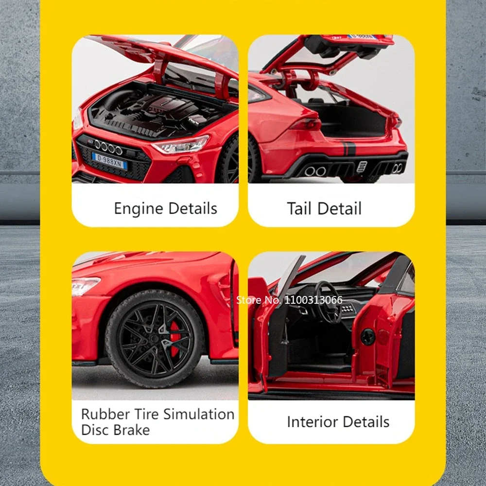 1/32 Scale RS7 Diecast Model Car 6 1/32 Scale RS7 Diecast Model Car - Image 6