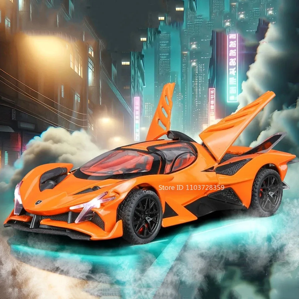 Black Apollo EVO Miniature Sports Car Model 5 Black Apollo EVO Miniature Sports Car Model - Image 5