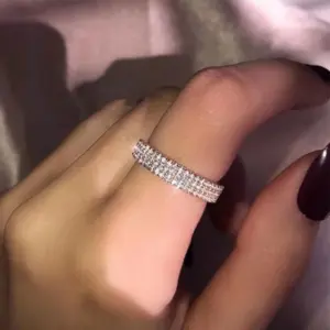 Silver Zircon Cocktail Ring with Geometric Design 7 S80fec6af93db4f6d9a0d3cc799925168z