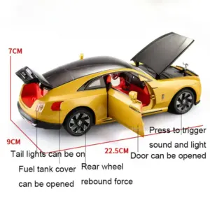 Yellow Rolls Royce Spectre Model for Collectors 15 S81179036f8d849aebbeb73a4174847b0R