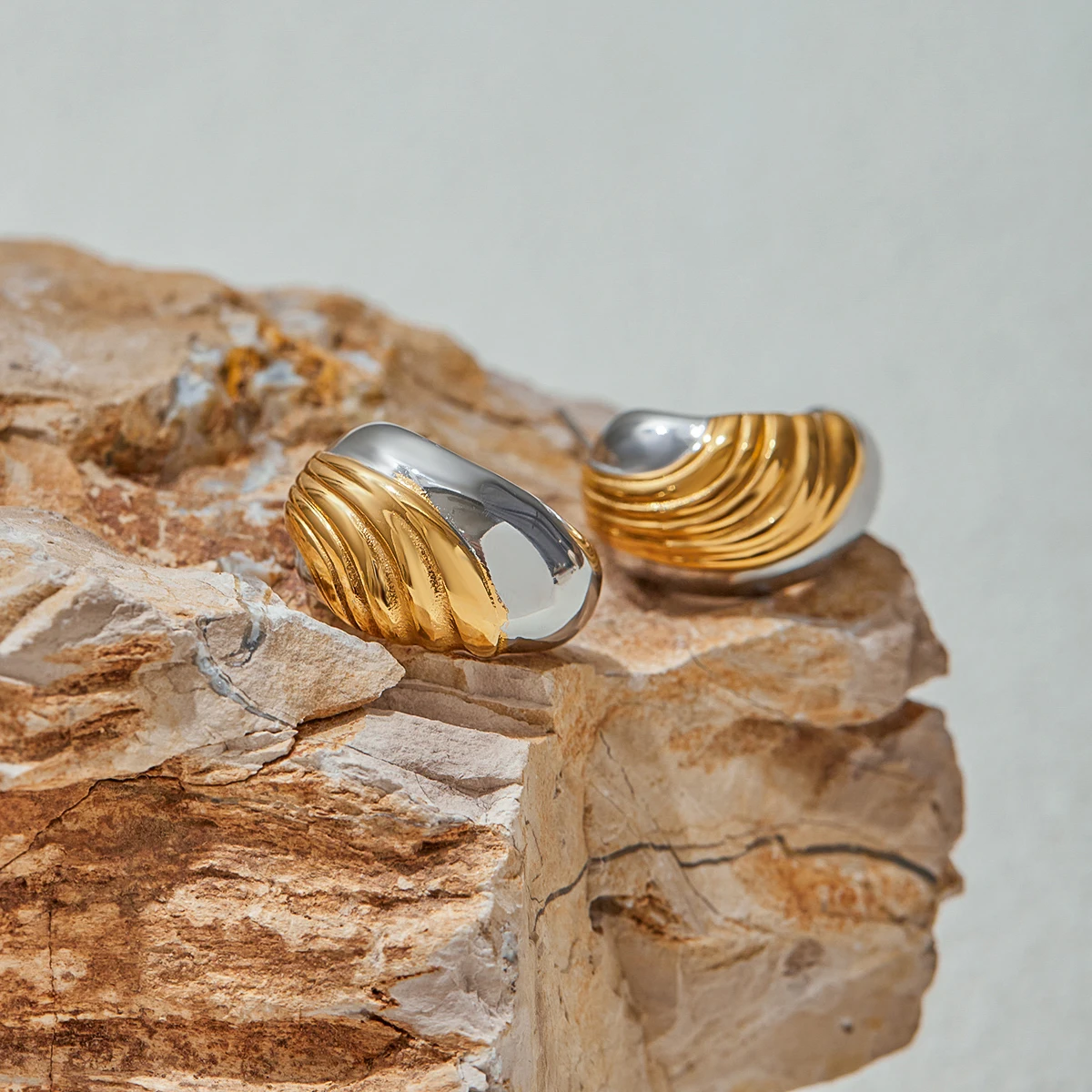 Stainless Steel Water Drop Earrings Model JDE0303020-PS 6 Stainless Steel Water Drop Earrings Model JDE0303020-PS - Image 6