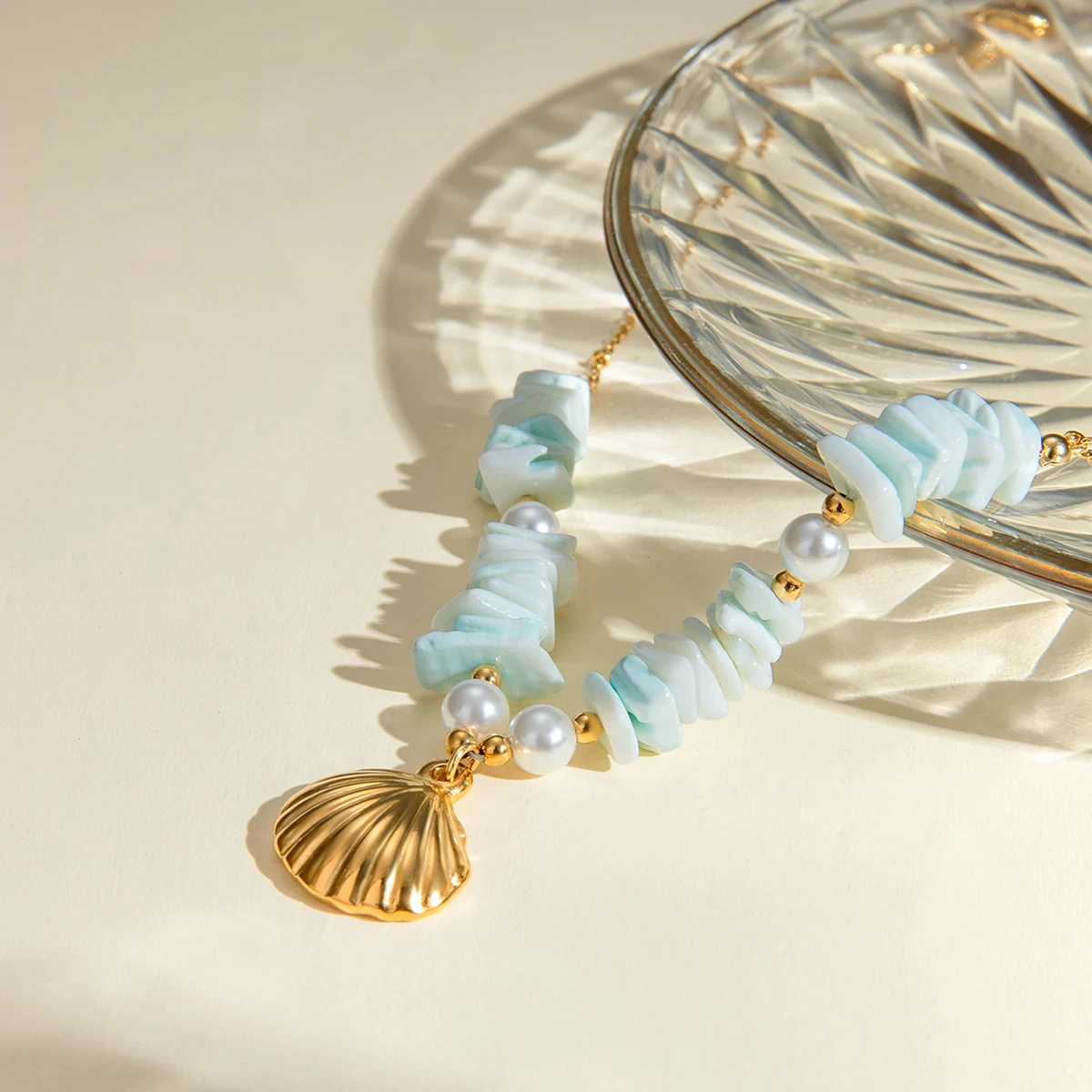 Coastal-Inspired Stainless Steel Gold Necklace 5 Coastal-Inspired Stainless Steel Gold Necklace - Image 5